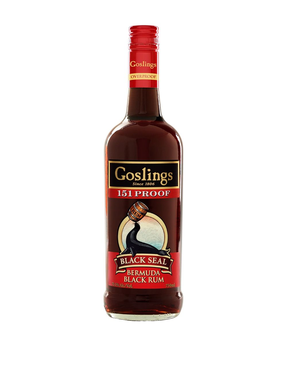 Buy Gosling's Black Seal Rum Dark 151 750ML Online -Craft City