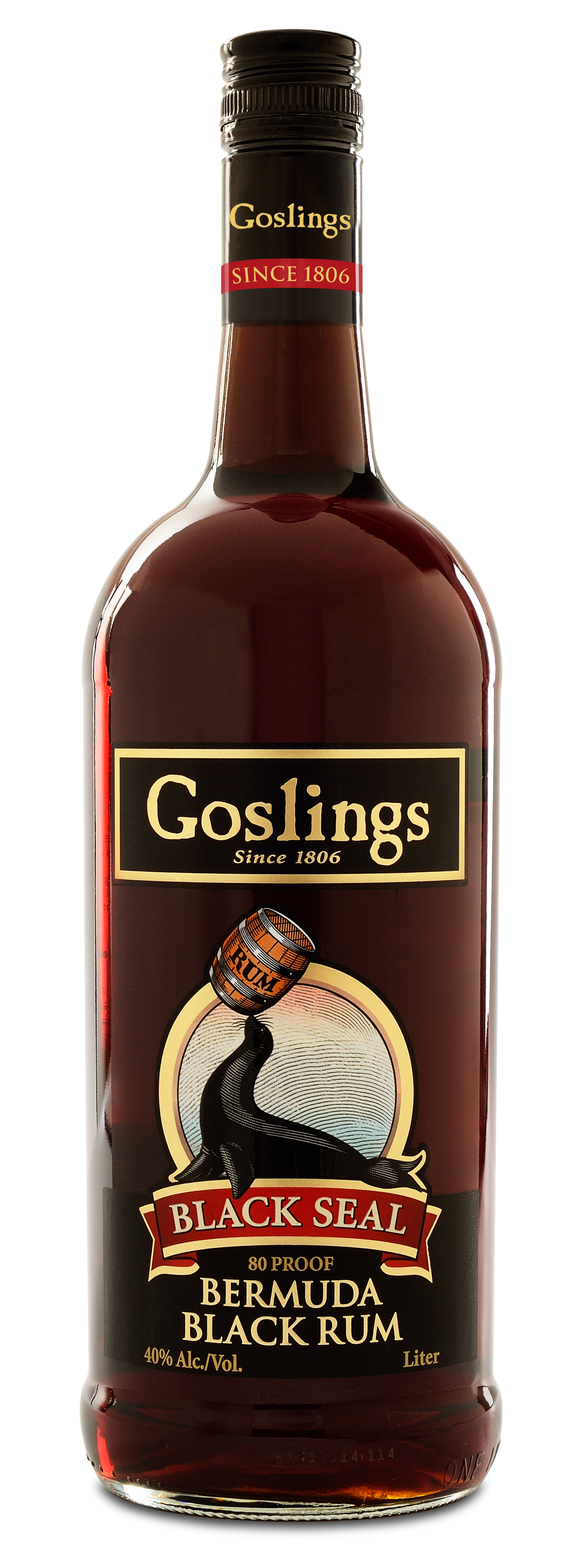 Buy Gosling's Black Seal Rum Dark 80 1L Online -Craft City