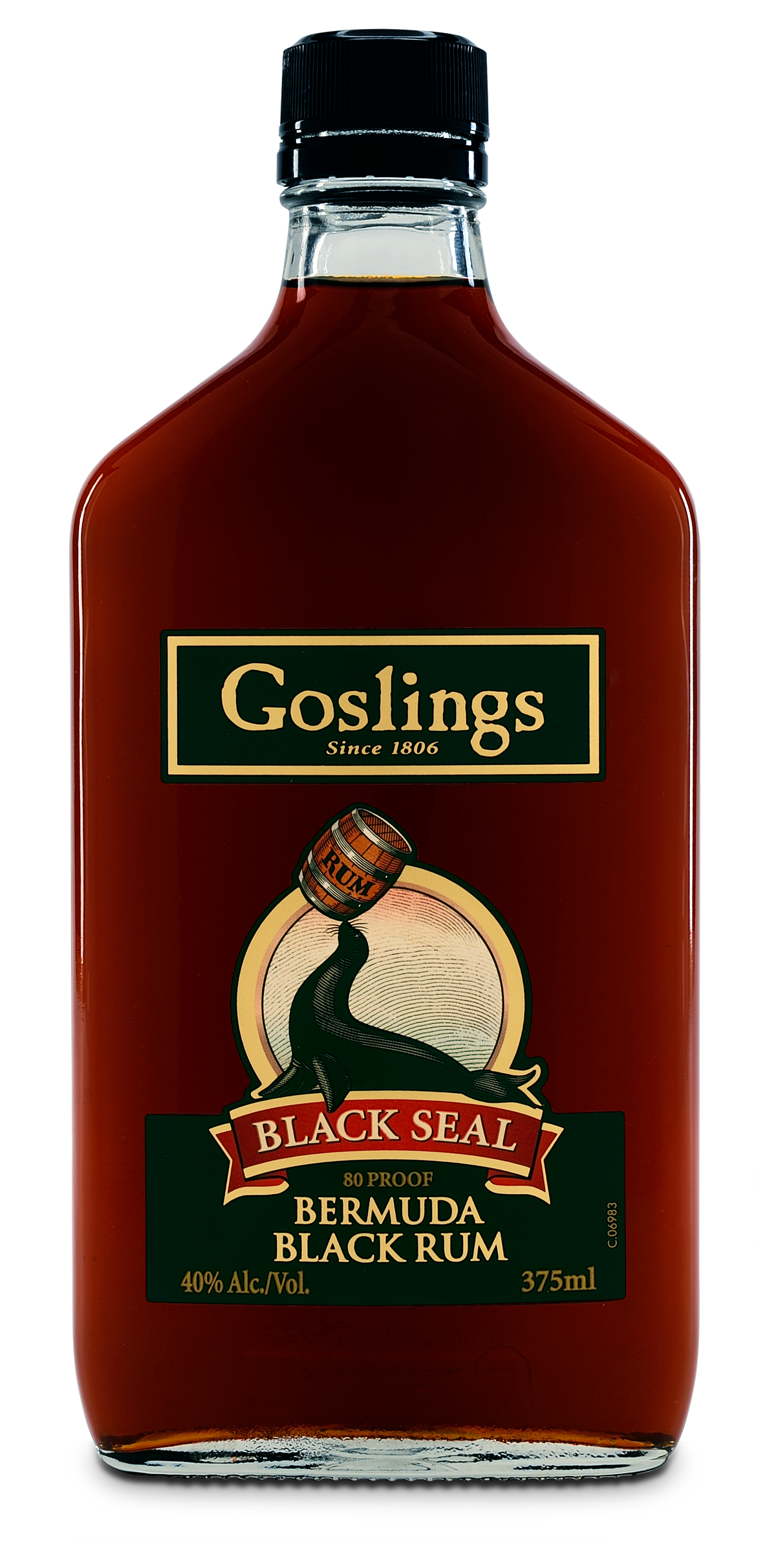 Buy Gosling's Black Seal Rum Dark 80 375ML Online -Craft City