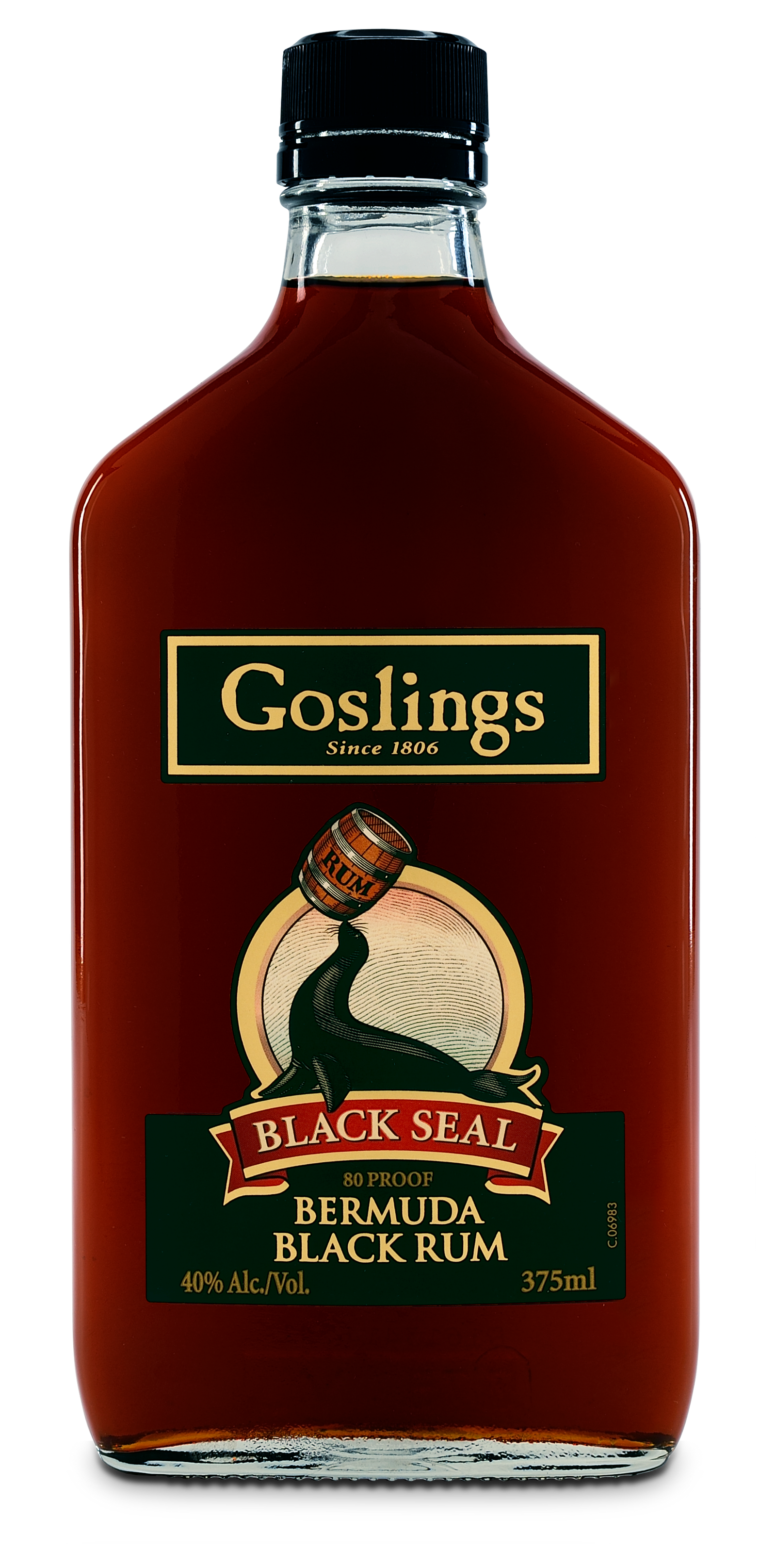 Buy Gosling's Black Seal Rum Dark 80 375ML Online -Craft City