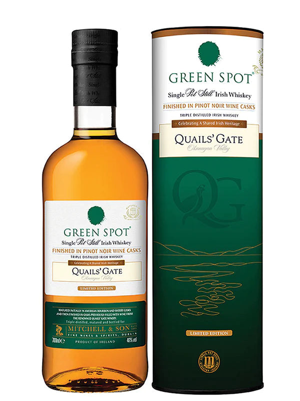Buy Green Spot Quails Gate Single Pot Still Irish Whiskey Online -Craft City