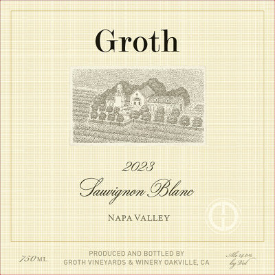 Buy Groth Sauvignon Blanc Napa Valley 2023 750ML Online -Craft City