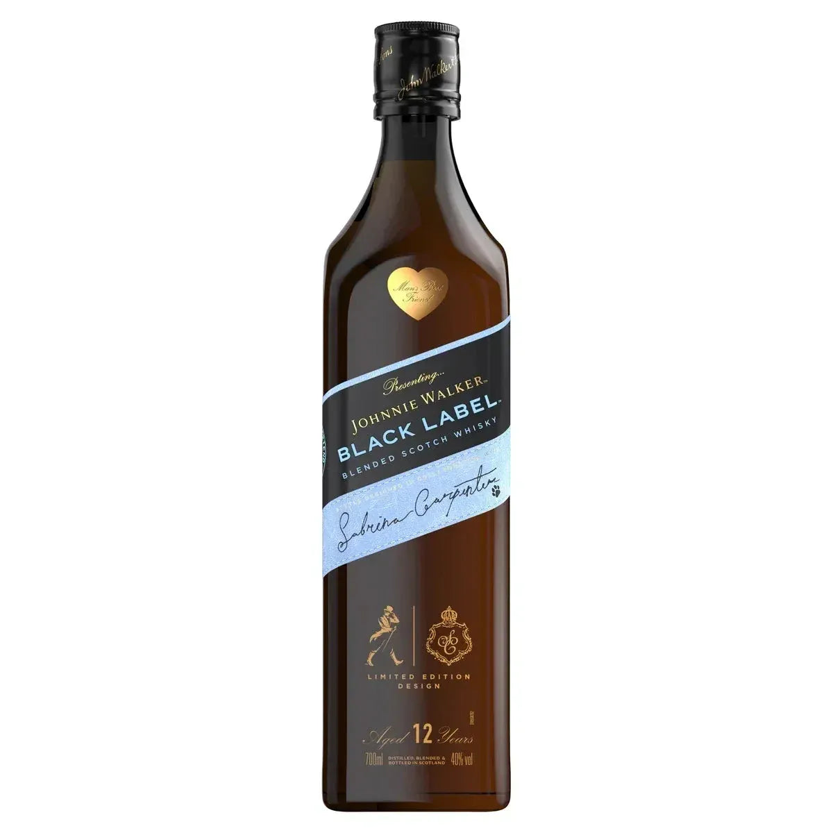 Johnnie Walker x Sabrina Carpenter Black Label Scotch Whisky 700ml bottle