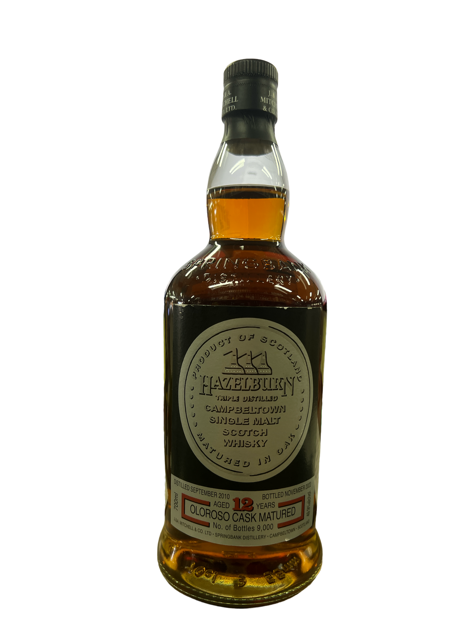 Buy Hazelburn Sherry Wood 12 Year Old Oloroso Cask Matured Scotch Whisky Online -Craft City