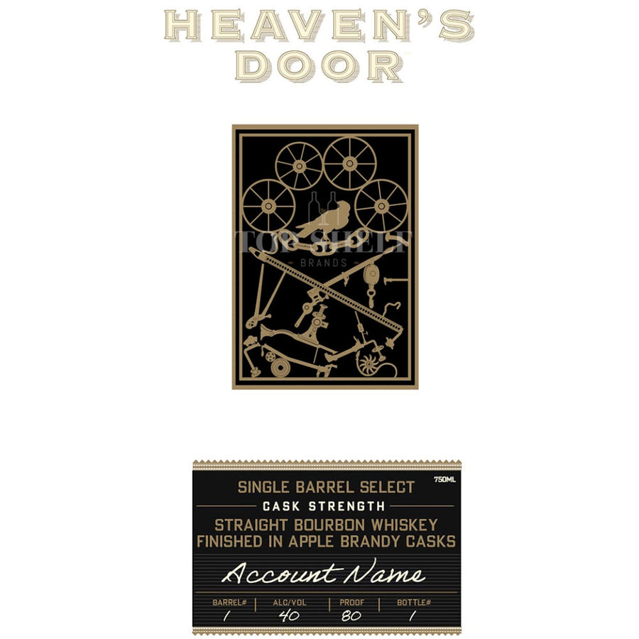 Buy Heavenôs Door Single Barrel Select Finished in Apple Brandy Casks Online -Craft City