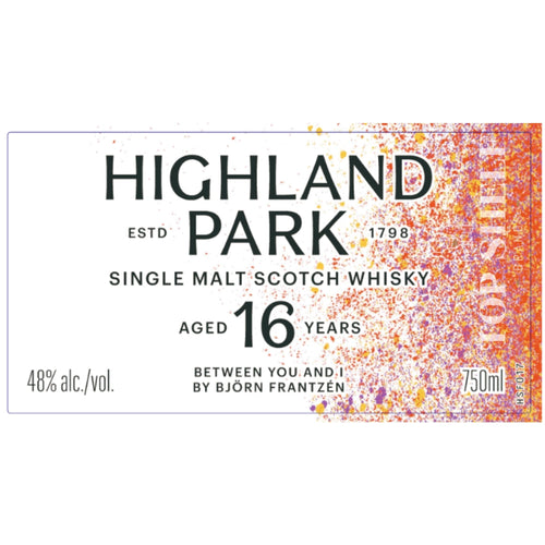 Buy Highland Park 16 Year Old Between You and I By Bjorn Frantzen Online -Craft City