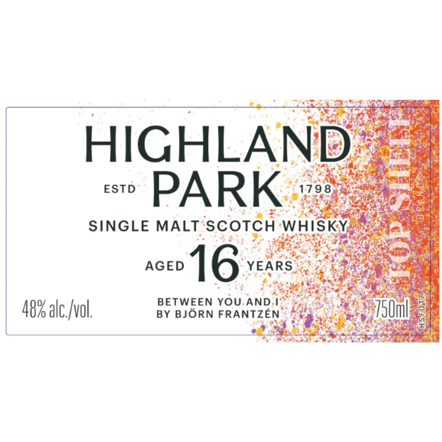 Buy Highland Park 16 Year Old Between You and I By Bjorn Frantzen Online -Craft City