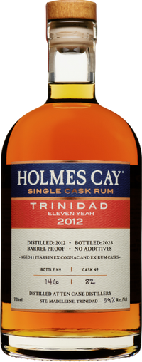 Buy Holmes Cay Single Cask Rum 'Trinidad - Ten Cane 2012 - 11 Year' Online -Craft City