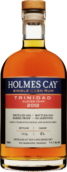 Buy Holmes Cay Single Cask Rum 'Trinidad - Ten Cane 2012 - 11 Year' Online -Craft City