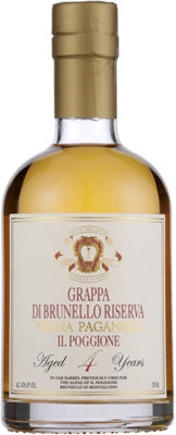Buy Il Poggione Grappa Brunello Di Montalcino Riserva 4 Yr 86 375ML Online -Craft City