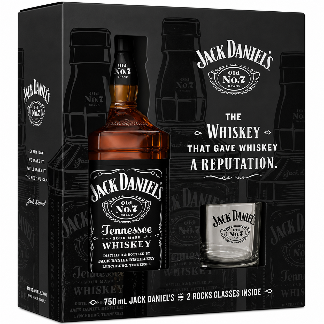 Buy Jack Daniels Black Tennessee Whiskey Gift Set Online -Craft City