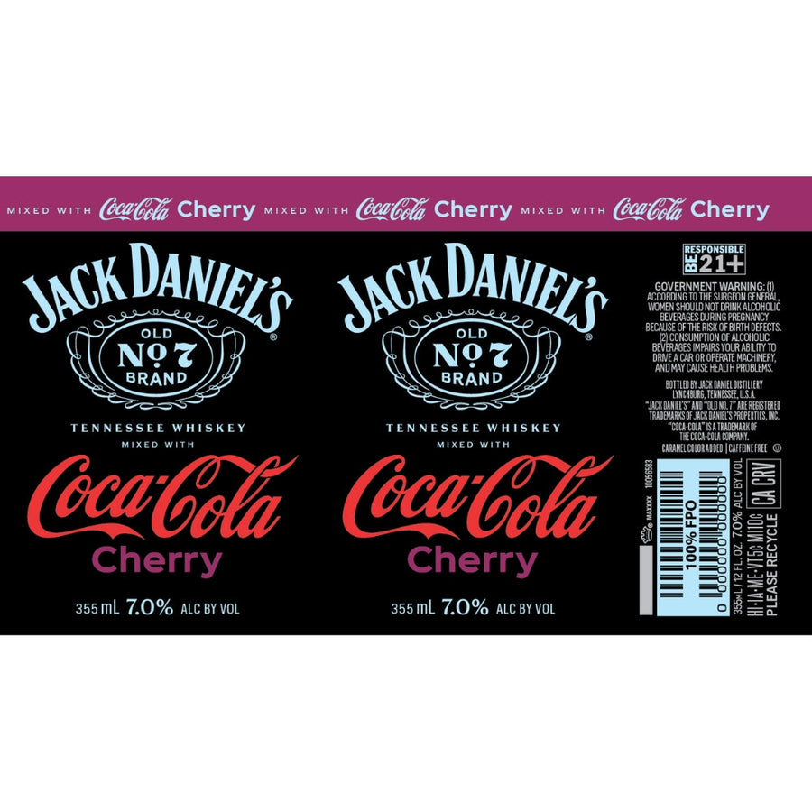 Buy Jack Daniel's Coca Cola Cherry Canned Cocktail Online -Craft City