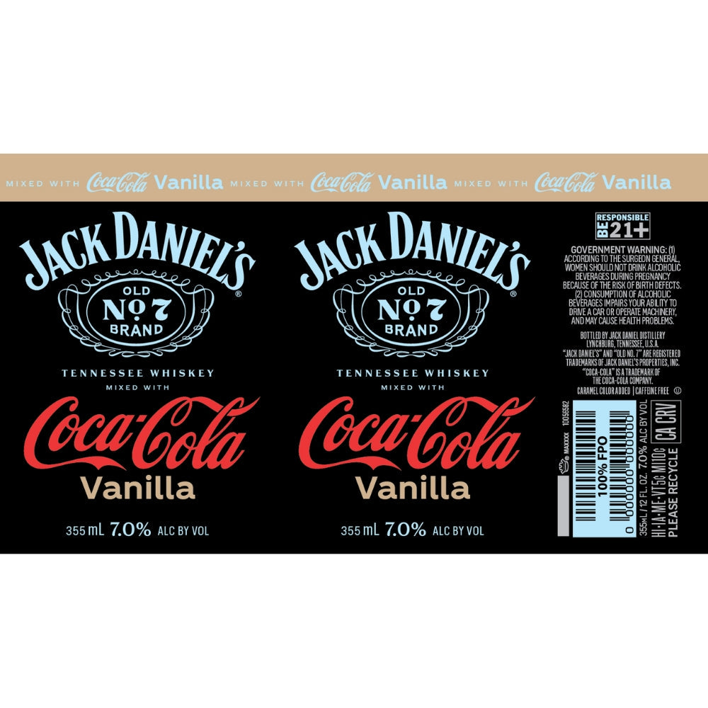 Buy Jack Daniels Coca Cola Vanilla Canned Cocktail Online -Craft City