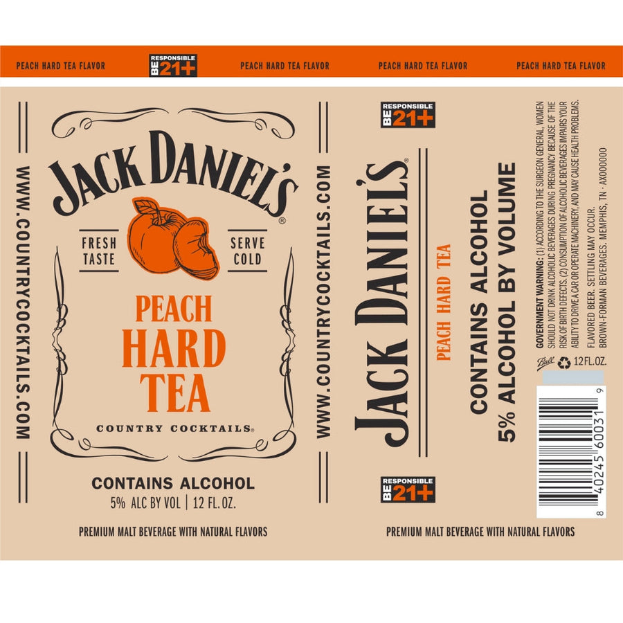 Buy Jack Daniel’s Country Cocktails Peach Hard Tea Online -Craft City