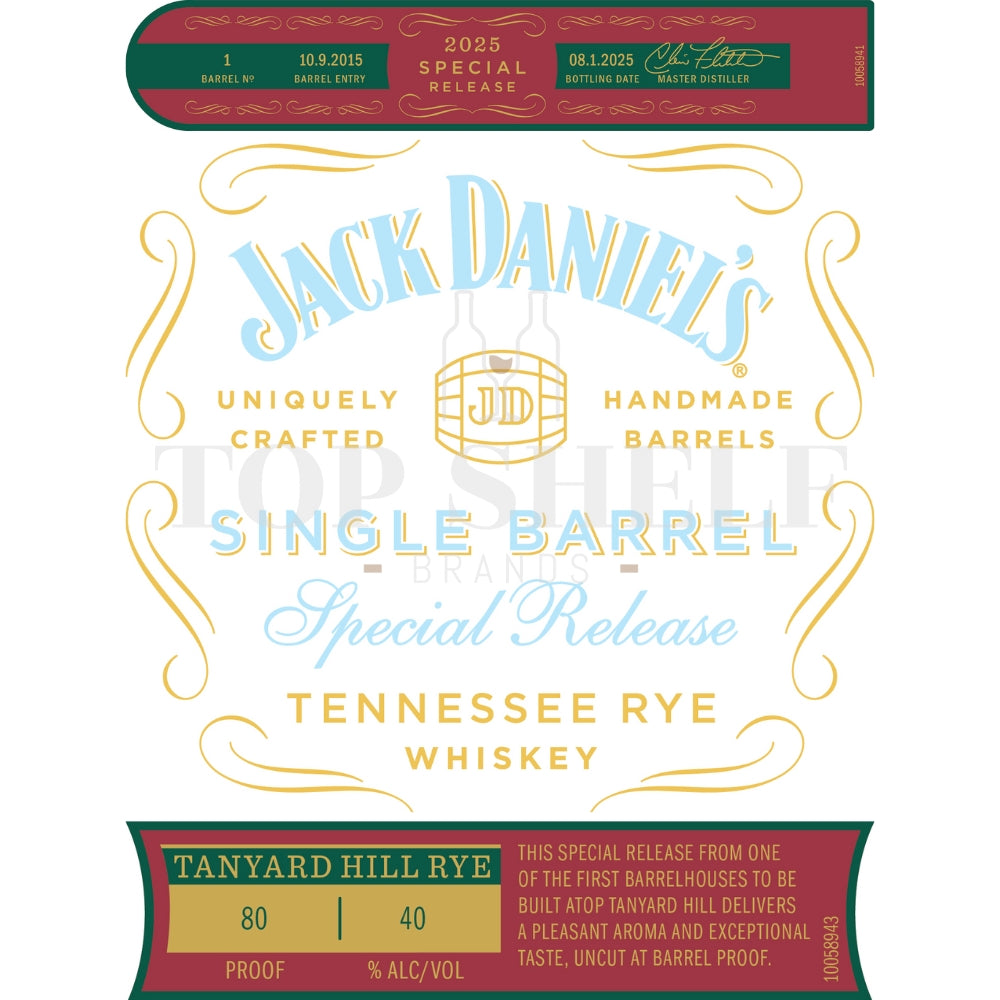 Buy Jack Danielôs Special Release 2025 Tanyard Hill Rye Online -Craft City
