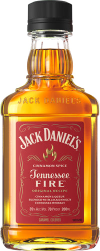 jack daniels tennessee fire flavored whiskey specialty 200ml