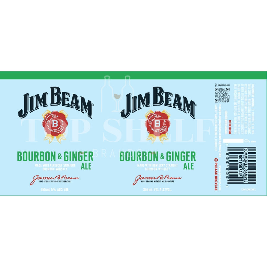 Buy Jim Beam Bourbon & Ginger Ale Canned Cocktail Online -Craft City
