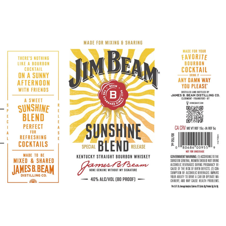Buy Jim Beam Sunshine Blend Straight Bourbon Online -Craft City