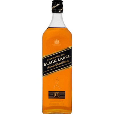 Buy Johnnie Walker Blended Scotch Black Label 12 Yr 80 1L Online -Craft City