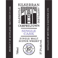 Buy Kilkerran 17 Year Old Single Cask 20th Anniversary Edition Online -Craft City