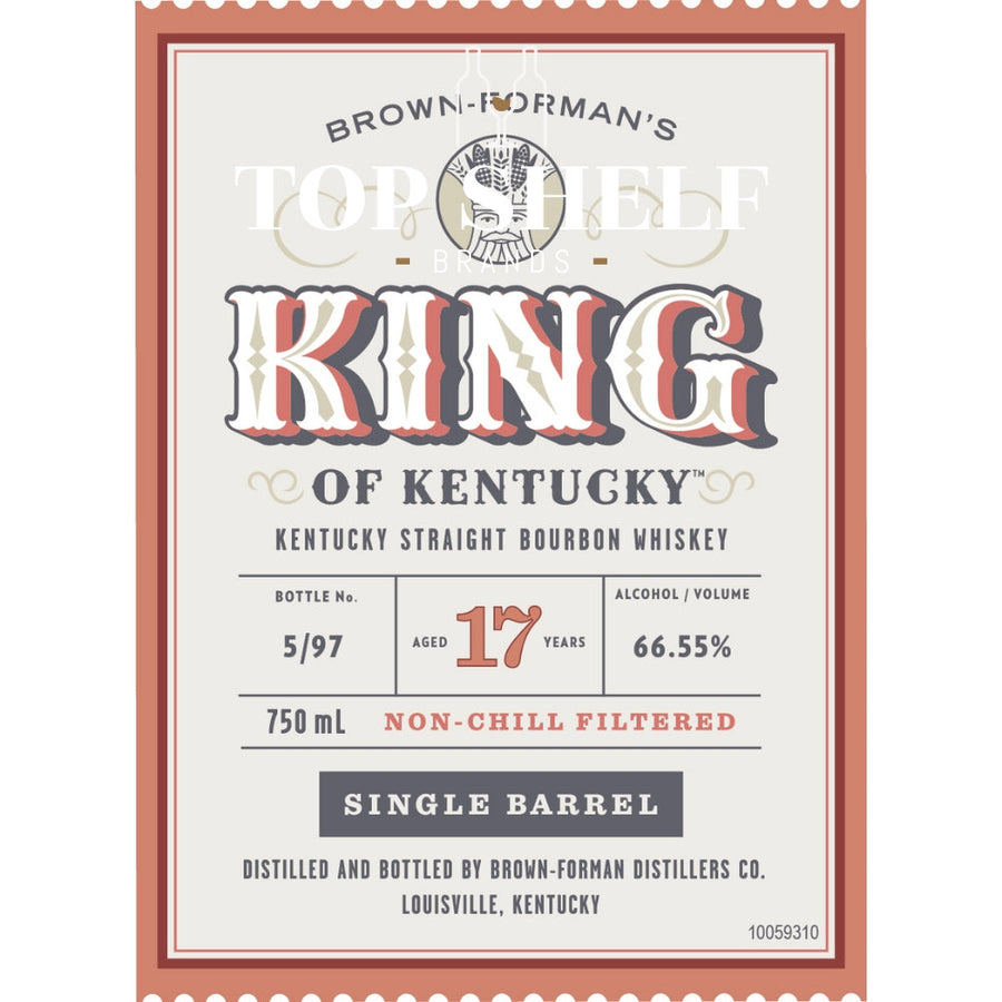 Buy King of Kentucky 17 Year Old Bourbon 2025 Release Online -Craft City