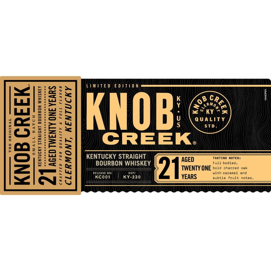 Buy Knob Creek 21 Year Old Bourbon Online -Craft City