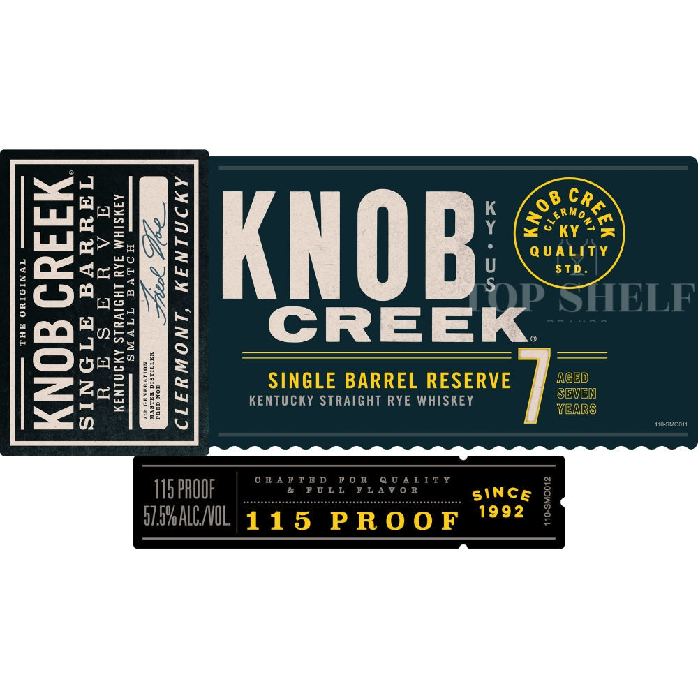 Buy Knob Creek 7 Year Old Single Barrel Reserve Rye Online -Craft City