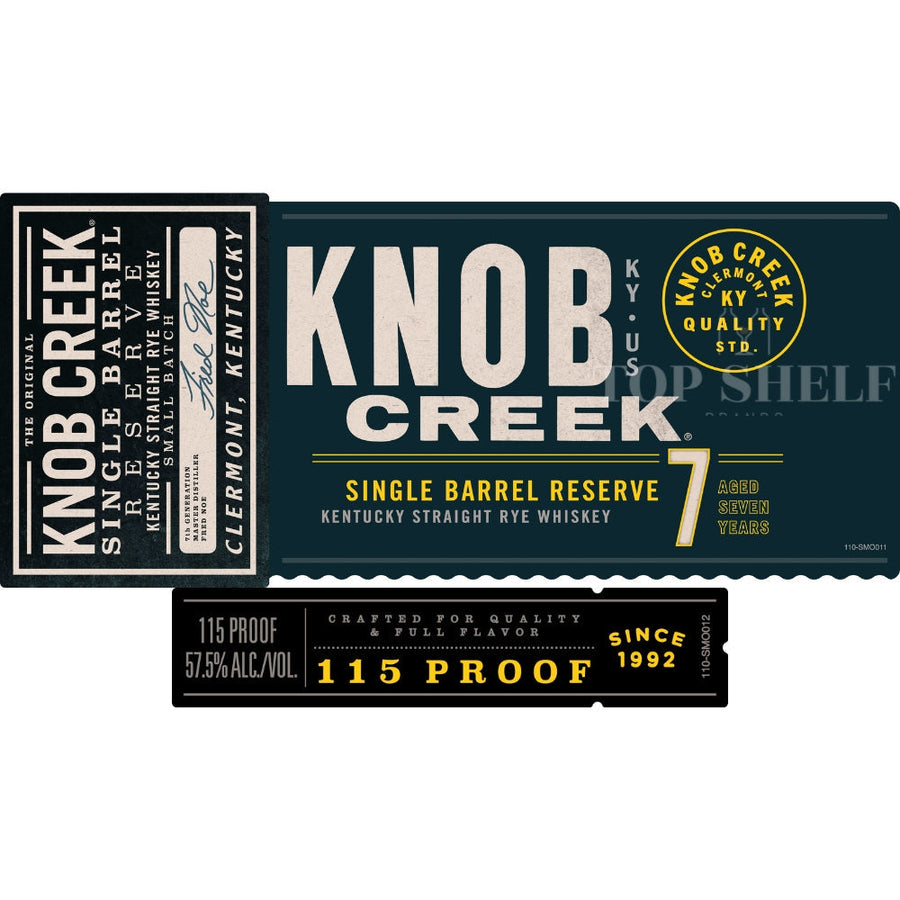 Buy Knob Creek 7 Year Old Single Barrel Reserve Rye Online -Craft City