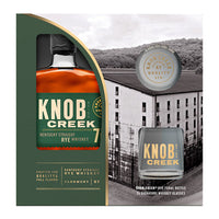 Buy Knob Creek Straight Rye Whiskey Small Batch 7 Yr 100 W/ 2 Knob Creek Whiskey Glasses 750ML Online -Craft City