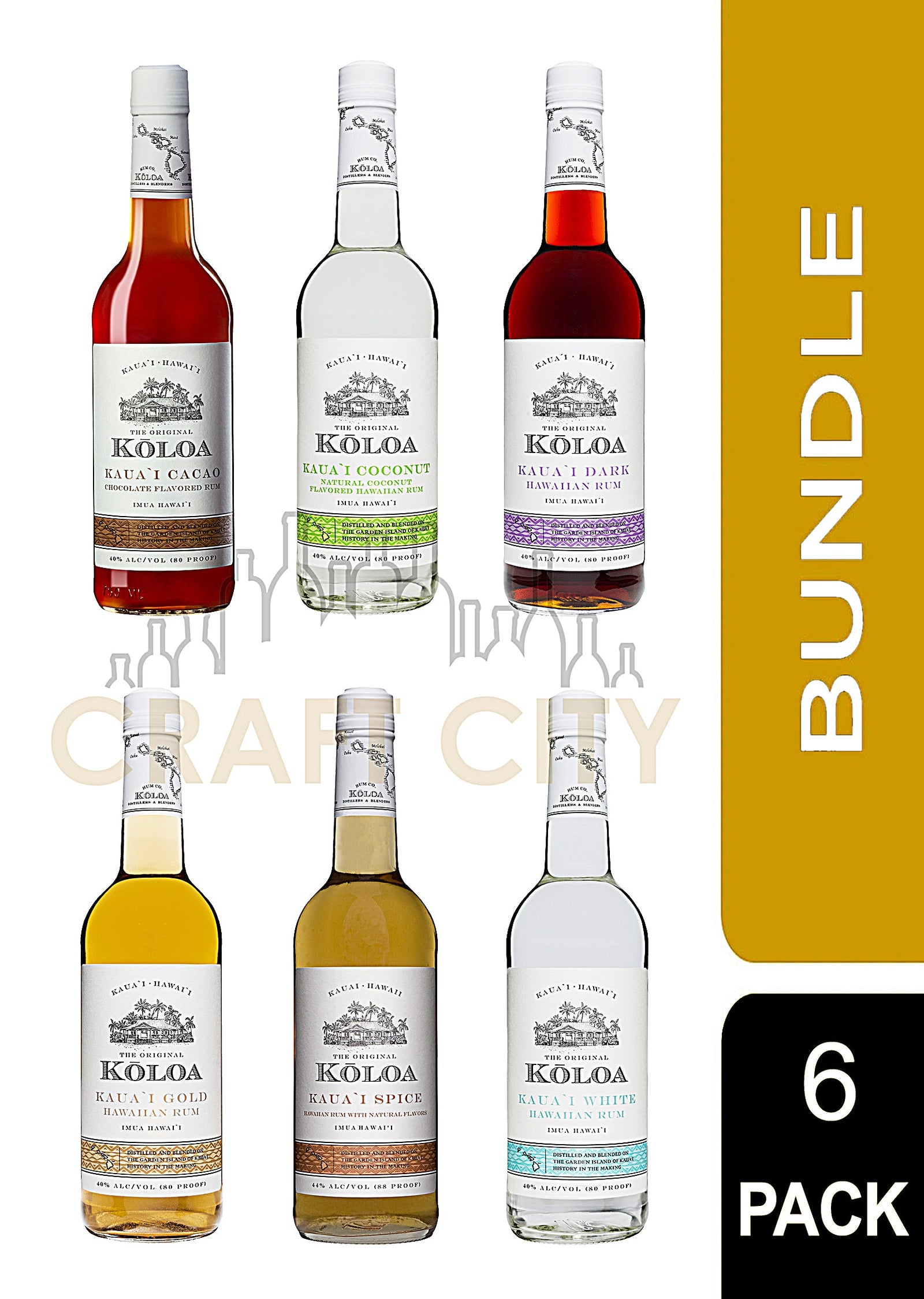 Buy Koloa Rum 6pk Bundle Online -Craft City