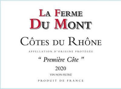 Buy La Ferme Du Mont Cotes Du Rhone Rouge Premiere Cote 2021 750ML Online -Craft City