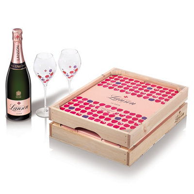 Buy Lanson Champagne Brut Rose Le Rose 4 Yr W/ Fruit Market Gift Box 750ML Online -Craft City