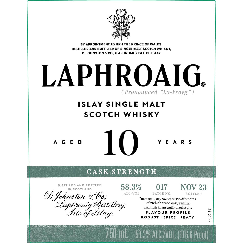 Buy Laphroaig Cask Strength Batch 017 10 Year Old Online -Craft City