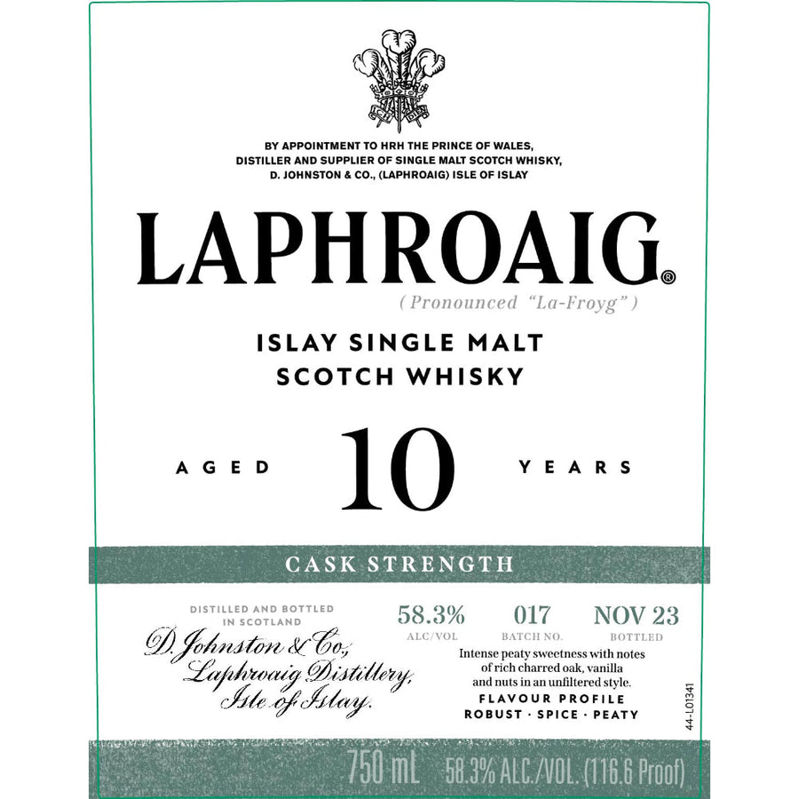 Buy Laphroaig Cask Strength Batch 017 10 Year Old Online -Craft City