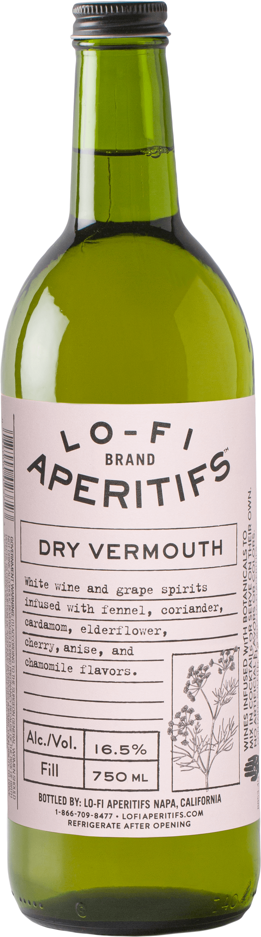 Buy Lo Fi Vermouth Dry 750ML Online -Craft City