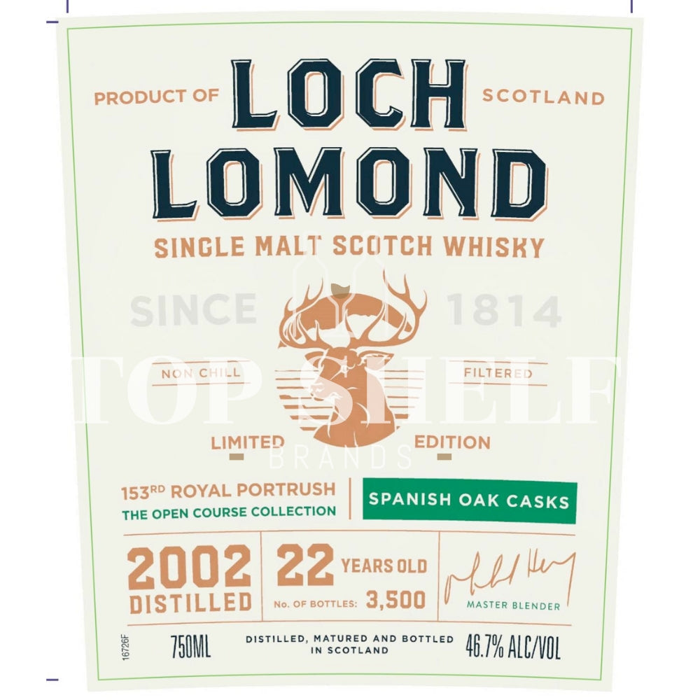 Buy Loch Lomond 153rd Royal Portrush Spanish Oak Casks Online -Craft City