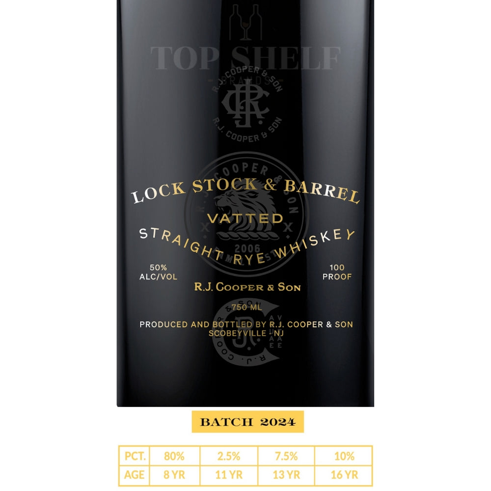 Buy Lock Stock & Barrel Vatted Straight Rye Batch 2024 Online -Craft City