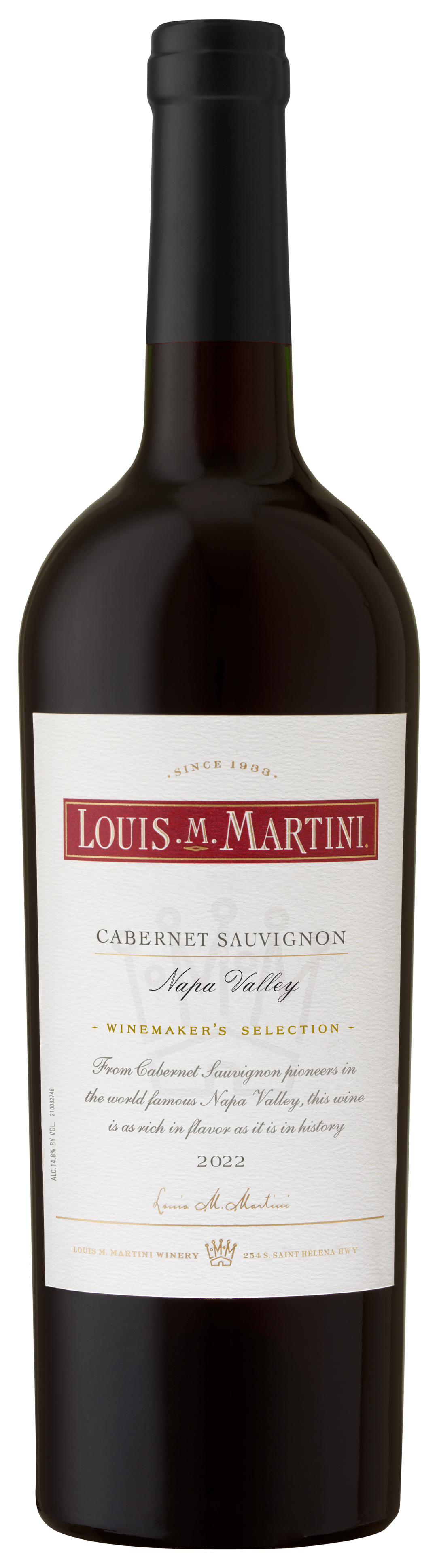 Buy Louis Martini Cabernet Sauvignon Napa Select 22 750ML Online -Craft City