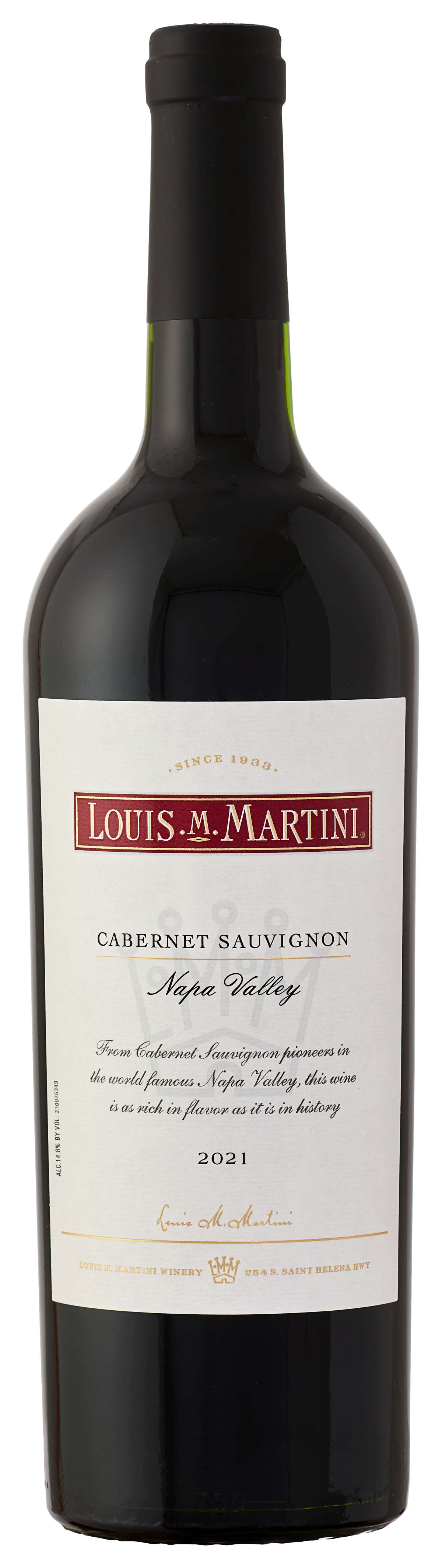Buy Louis Martini Cabernet Sauvignon Napa Valley 21 750ML Online -Craft City