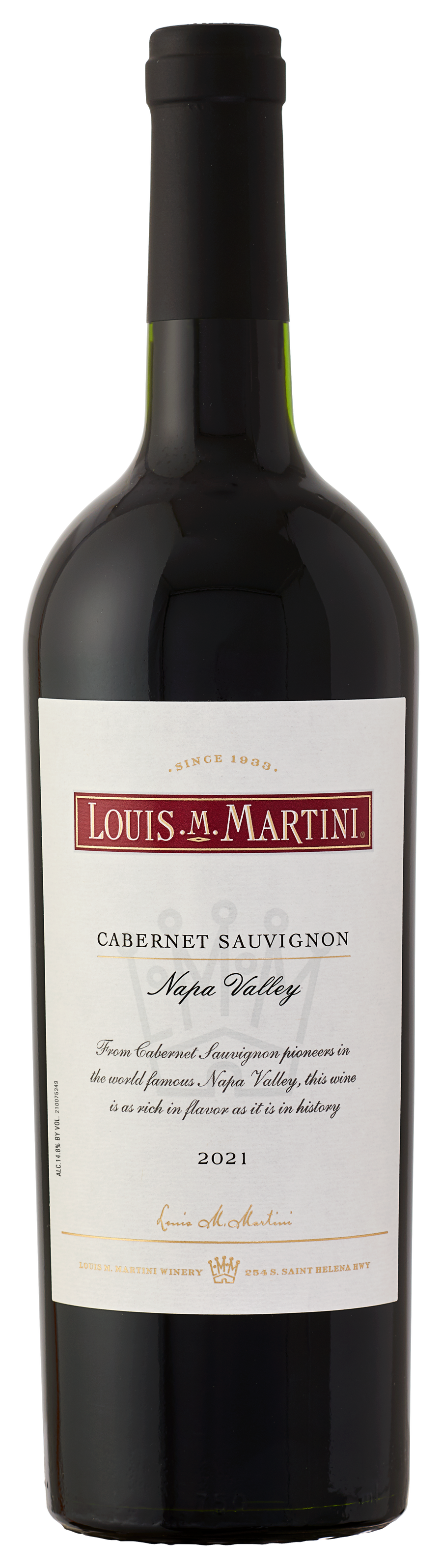 Buy Louis Martini Cabernet Sauvignon Napa Valley 21 750ML Online -Craft City