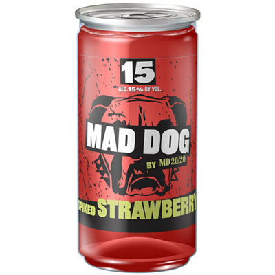 Buy Mad Dog Spiked Strawberry Flavored Wine 200ML Online -Craft City