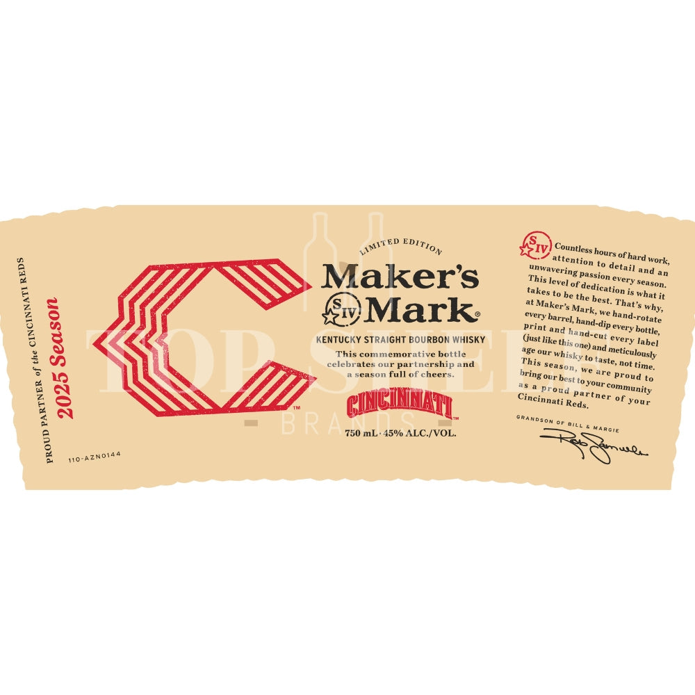 Buy Maker’s Mark Cincinnati Reds 2025 Season Bourbon Online -Craft City