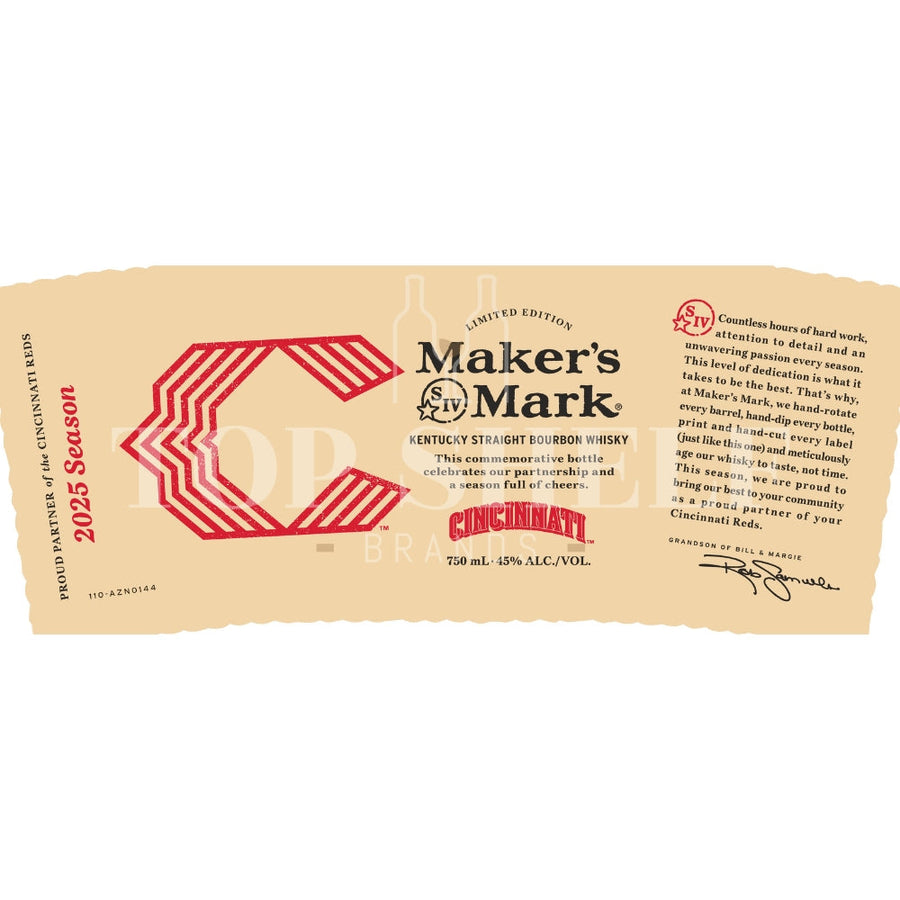 Buy Maker’s Mark Cincinnati Reds 2025 Season Bourbon Online -Craft City