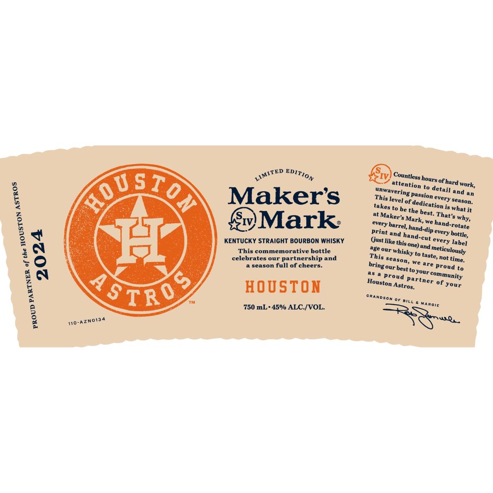 Buy Maker’s Mark Houston Astros Straight Bourbon 2024 Release Online -Craft City