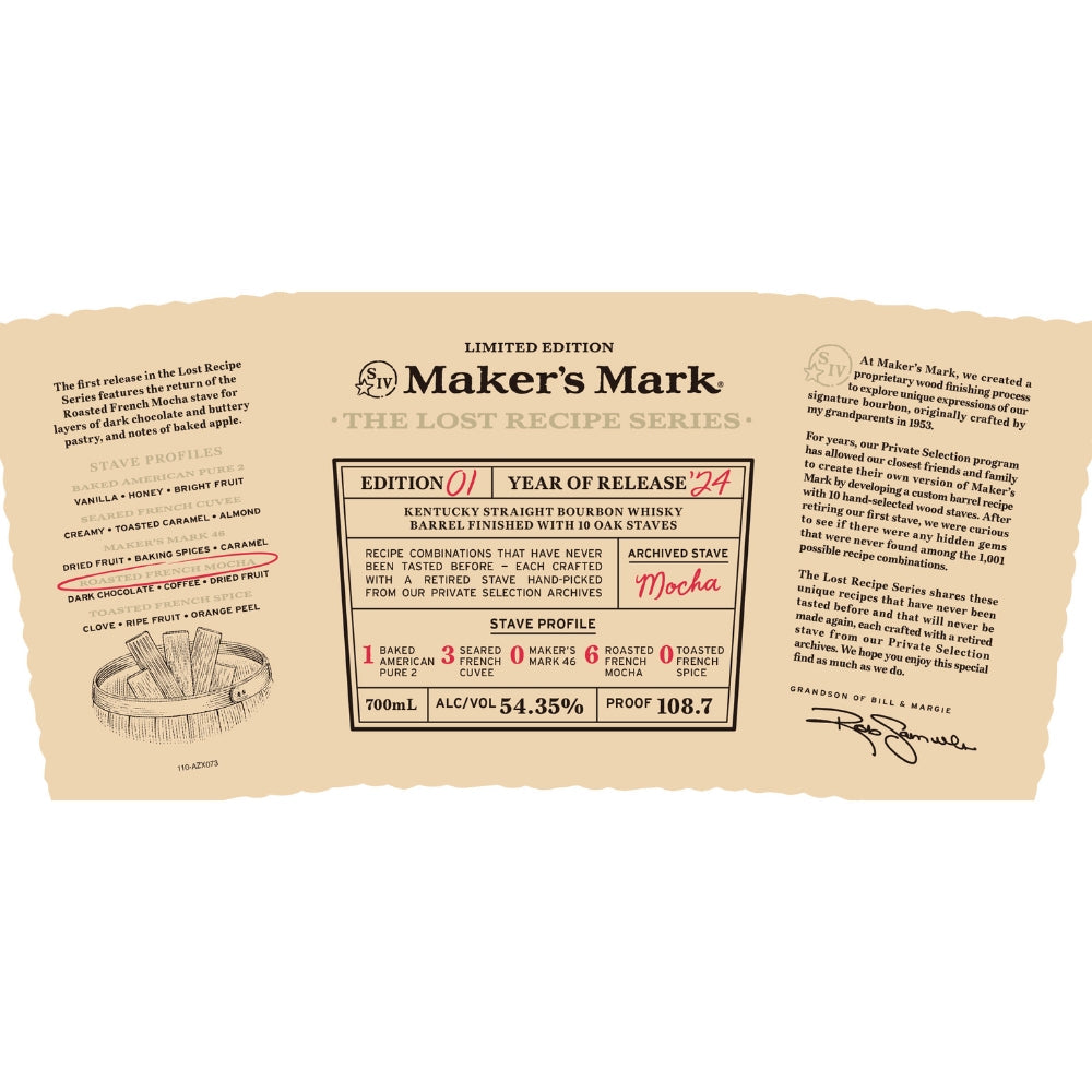 Buy Maker’s Mark The Lost Recipe Series Edition No. 01 Online -Craft City