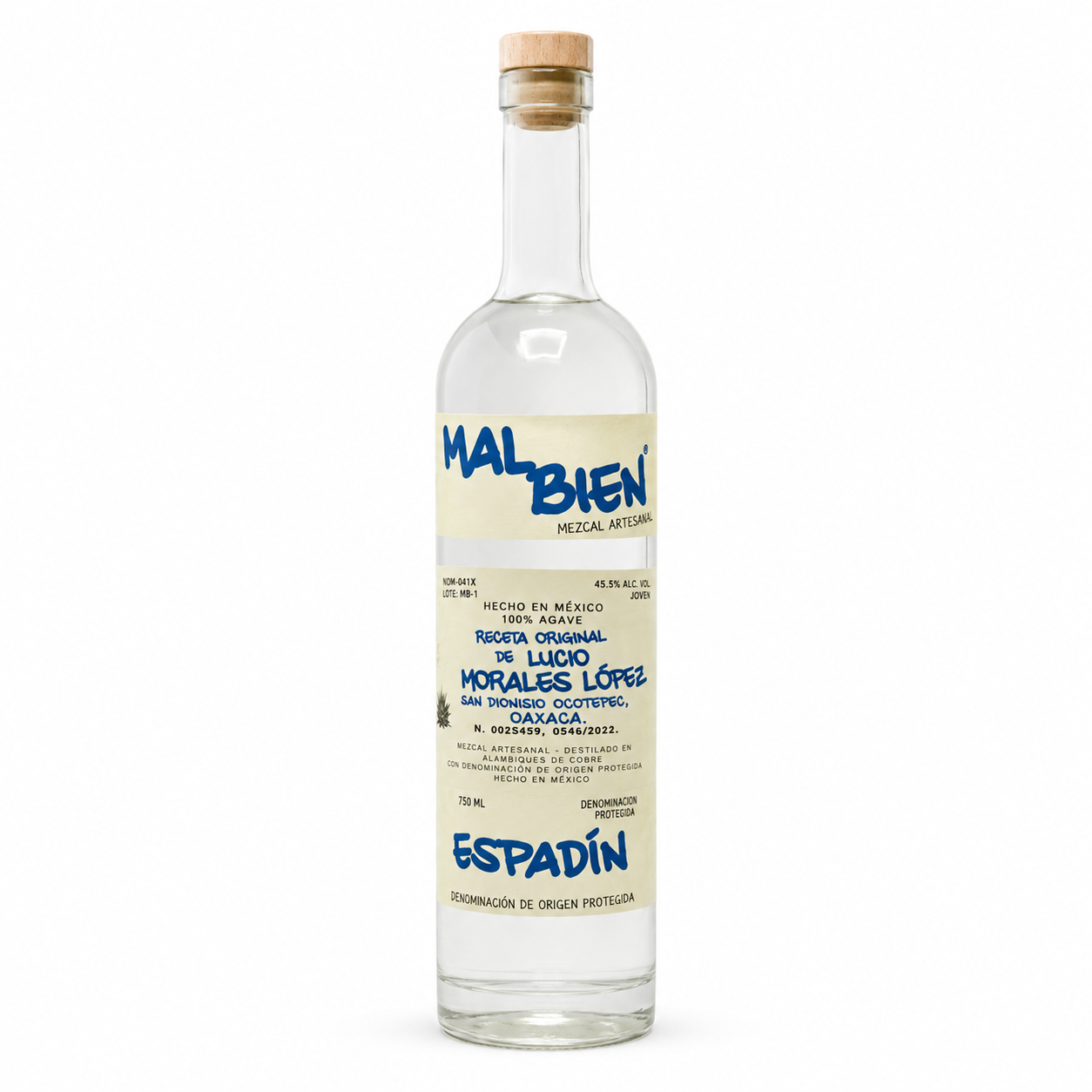Buy Mal Bien White Tape Espadín Morales Mezcal Online -Craft City