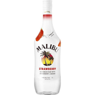 Buy Malibu Strawberry Flavored Rum 42 1L Online -Craft City