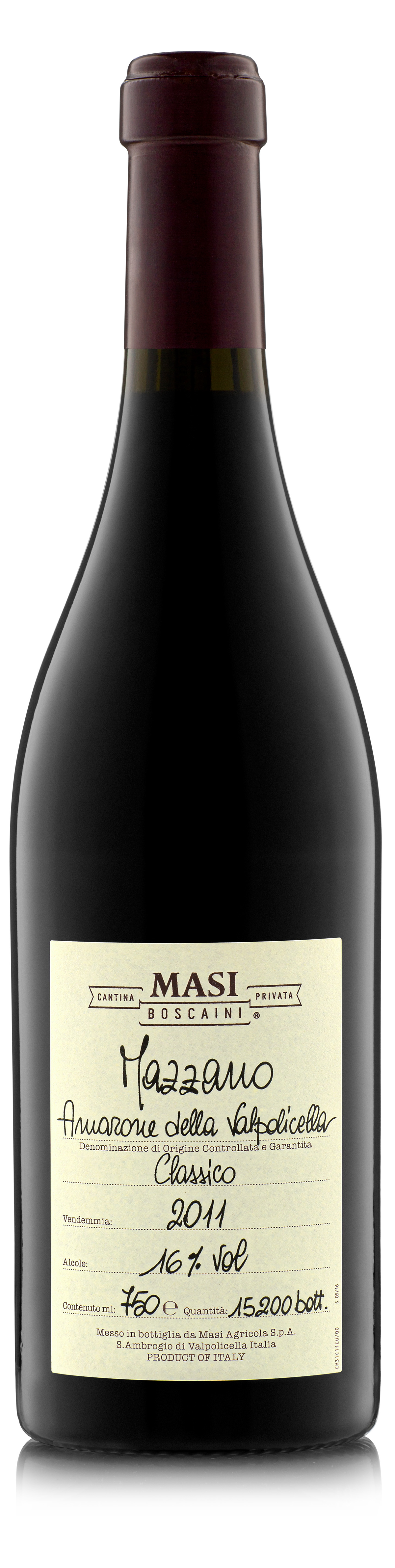 Buy Masi Amarone Mazzano 15 750ML Online -Craft City