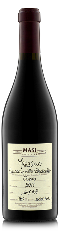 Buy Masi Amarone Mazzano 15 750ML Online -Craft City