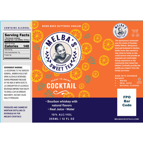 Buy Melbaôs Bourbon Sweet Tea Canned Cocktail Online -Craft City